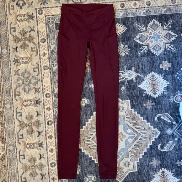 Lululemon Speed Up Leggings Burgundy 28” Inseam Women’s Size 2 - Picture 7 of 10